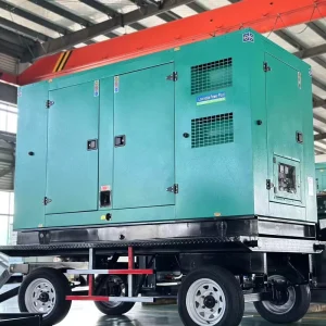 Trailer Type Silent Diesel Power Generator With Off Road Trailer 10KW 15KW 20KW 25KW 26KW 30KW 35KW 40KW 45KW 50KW