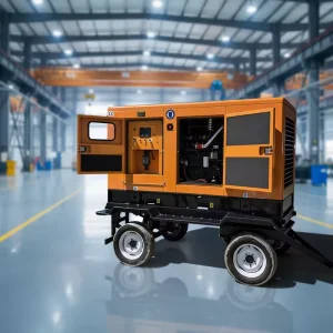 Trailer Water Cooling Diesel Generators 25kw 60hz Trailer 40 Kva Diesel Generator With Trailer