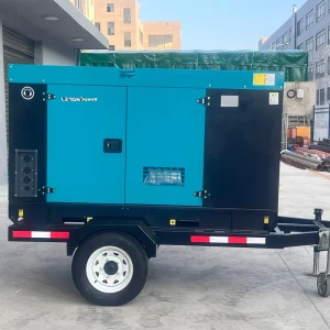 Trailer mounted 20kVA Generator Set Home Backup diesel Generator 50/60Hz Soundproof Mobile Generator Set
