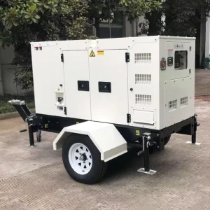Trailer-mounted Emergency Backup Prime Power Solution 20KW Y490D Diesel Generator 15KVA Silent Electrical Genset