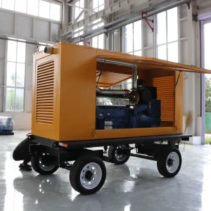 Trailer-mounted Generator Mobile Diesel Generator Air Cooling System 150kw Portable Generator Set