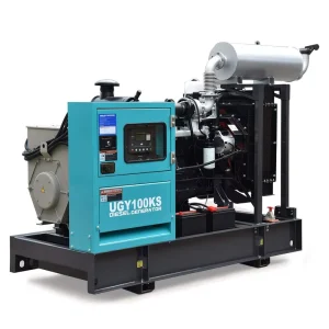 UGY100KS 400V 50Hz Open Type Diesel Generator with 24V DC Electric Start Freestanding Diesel Generator Set