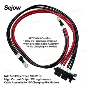 UL CE Certified High Voltage Flame Retardant DC Output Cable Harness for Electric Vehicle Charging Pile Module