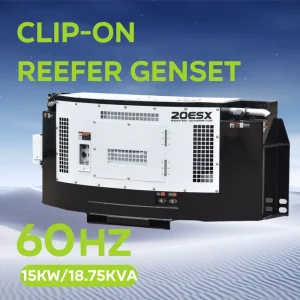 UNIV 15KW 18.75KVA 60Hz 3 Phase Diesel Generator Clip on Reefer Genset with Rainproof Canopy Water Cooled Mechanical Controller