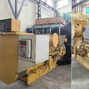 Used 3512 1375KVA Diesel Generator Set 24V DC Electric Start Air Cooled 400V 50Hz Open Type