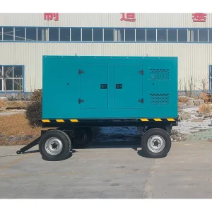Used Diesel Generator 40kw 50kva Three Phase Mobile Silent Type Automatic Noiseless Generator