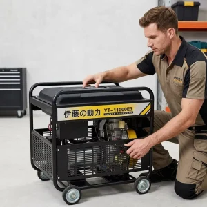 VETEX YT11000E3 10KW Rated Permanent Magnet Diesel Generator 50Hz 230 400V Manual Electric Start Three Phase Portable Diesel