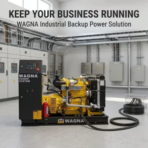 WAGNA DC110W 50 100KW 110KW 50Hz Three Phase Alternator 24V DC Electric Start Open Type Water Cooled Industrial Diesel Generator