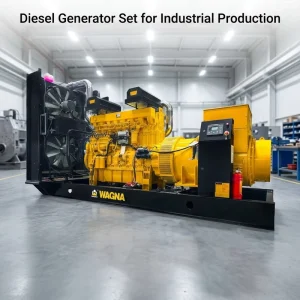WAGNA DC1320W 50 1200KW 1320KW 50Hz Water Cooled Industrial Diesel Generator 24V DC Electric Start Silent Type