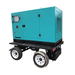 WP2.3D33E200 33KW 40KVA Super Silent Trailer Type Diesel Generator Set Auto Start ATS 1500/1800RPM Brushless Alternator