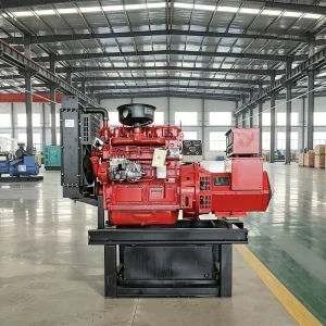 Water Cooled Open Type Diesel Generator Anti Vibration Base Frame Dustproof Design for Harsh Field Working Conditions