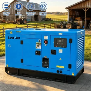 Water Cooled Silent Diesel Generator 20KW 24KW Isuzu Engine CE ISO Approved Electric Start 3 Phase for Agricultural Irrigation