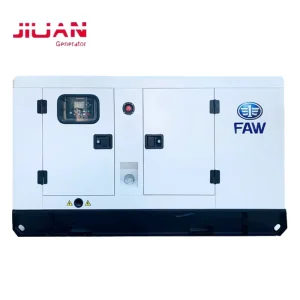 Water Cooled Single /3 Phase 50KVA FAW Engine Silent Type Diesel Generator 50Hz 4DX22-50D