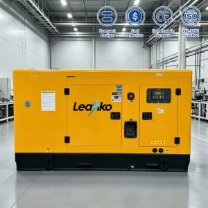 Water Cooled Soundproof 50kW 100kw Diesel Generator Set 3 Phase Industrial 50kva 100kva Silent Diesel Generator