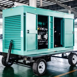 Water Cooling 50Hz 60Hz Three Phase Diesel Generator Sets with Rainproof Cover for Home Workshop Portable Electric Power