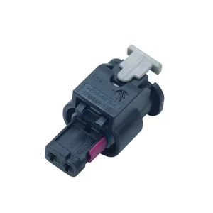 Waterproof 2 Pin Female Cable Automotive Housing Connector (1 1718643 1) Plastic Auto Connector Black PA66+GF CN ZHE AHI