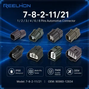 Waterproof Auto Terminal Connector Accessories 1 2 3 4 6 8 Pin Male and Female Wire Harness Plug Connector