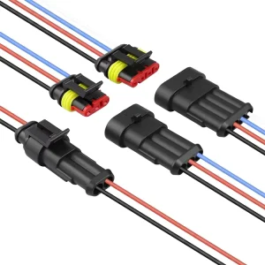 Waterproof IP67 Copper Core Automotive Connector Plug Male Female Wiring Harness for Car Motorcycle PVC Insulation 1.5mm