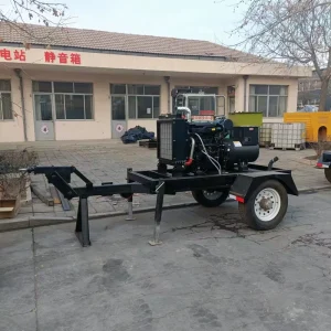 Weichai 50kw 62.5kva Mobile Trailer Mounted Diesel Generator Set High Speed Power Station for Construction and Emergency Use