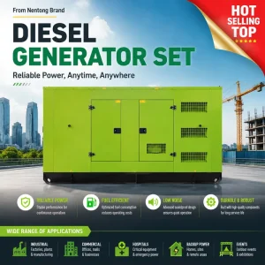 Weichai Engine Low Noise Silent Diesel Generator 200kva 300kva 400kva All Copper Alternator for Construction Mining Project