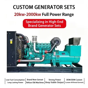 Weichai Generator Group 20KW 2000KW Diesel Generator Set Low Noise Fuel Efficient 220V 50 60Hz Genset ODM OEM Power Generators