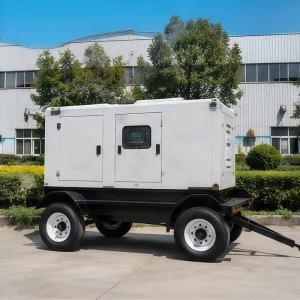 Weichai Power Genset 100kva 80kw Silent Type Remote Trailer Mounted 1500rpm Standby ATS Waterproof Water Cooling 8 Hour Tank