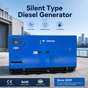 Weichai Series 240kW Three phase Silent Diesel Generator Set ATS Easy Maintenance Soundproof Box