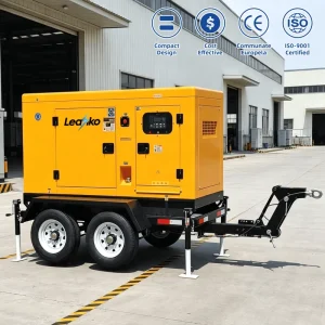 Weichai Trailer Type Silent Diesel Generator CE ISO Layout Global Warranty Diesel Generator Parts Available
