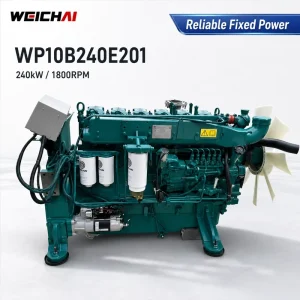 Weichai WP10B Series 6 Cylinder 240kW 326hp 1500rpm WP10B240E201 Diesel Engine for Generator Set and Water Pump