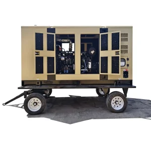 Weichai WP4.1D80E200 75KW 90KVA High Speed Diesel Mobile Trailer Type Diesel Generator ATS Water Cooled 380V/110V 1500/1800RPM