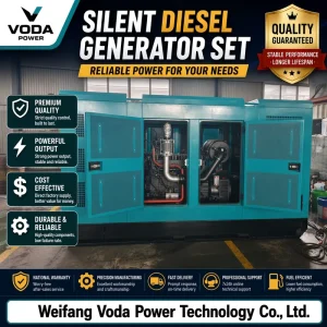 Weichai Yuchai Water Cooled Engine Soundproof Diesel Genset 200kw 400kw 500kw 800kw 1000kw AC Single Phase