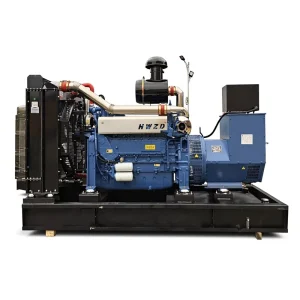 Weifang HWP10IZLD 250KW 300KVA With ATS Water Cooled Diesel Generator Set Open Type Genset Brushless Alternator Three Phase