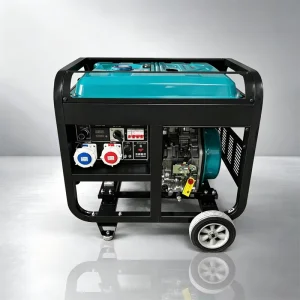 Wheeled Portable Diesel Power Station 10kw Silent Open Frame Generator for Outdoor Farm Workshop Backup Supply