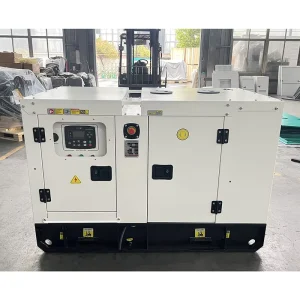 White 3 Phase 15 KVA 12 KW Silent Diesel Generator Open Frame Auto Start Remote Start ATS Yangdong Engine