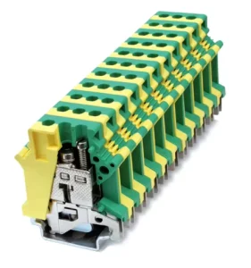 Wire Connector Electric Grounding Screw Clamp Earthing DIN Rail Terminal Blocks