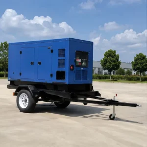 With Trailer Soundproof Power Generator Diesel 30Kva 40 Kva 50Kva 100Kva Mobile Trailer Ac Diesel Generator for Tractor