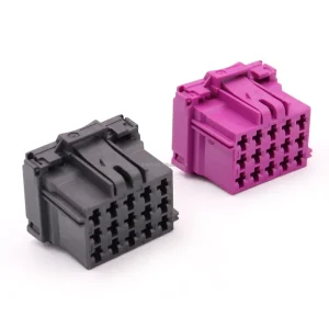 XLCN Automobile Connector 15 Pin Auto Wire Harness Plug Car 8 968973 1 8 968973 2 Black and Pink Automotive Connectors