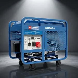 YC10GF 3 10kw Diesel Generator Single Three Phase Equal Power 11kw Max Air Cooled Double Cylinder Electric Start Portable