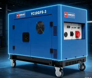 YC10GFS 3 10kW Silent Diesel Generator 3 Phase Equal Power Single Phase 400V 230V V Twin Genset 11kW Max Electric Start