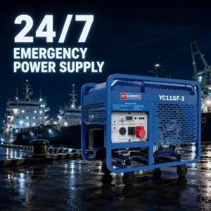 YC11GF-3 11kW Diesel Generator 13.75kVA Single/Three Phase 230V/400V Portable Power Station Air-Cooled Open Frame Genset
