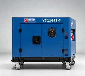 YC11GFS 3 3 Phase Silent Diesel Generator 11kW Equal Power Single Phase 400V 230V V Twin Portable Genset 12kW Max