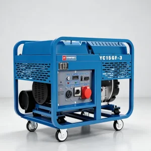 YC15GF 3 15kW 3 Phase 400V 230V Twin Cylinder Air Cooled Electric Start Portable Super Silent Diesel Generator 1800 RPM