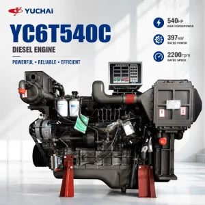 YC6T540C 540HP 397kW Marine Diesel Engine 6 Cylinder with CCS Water Cooled Boat Engine for Fishing Boat Cargo Vessel