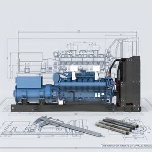 Yuchai 1200kW Water-Cooled Diesel Generator Set 24V Electric Start Silent Type Open Frame Remote ATS 1800 RPM