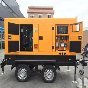 Yuchai 20KW 25 KVA Mobile Trailer Silent Type Diesel Generator Set Auto ATS Rainproof Portable Emergency Power Supply 50 60Hz
