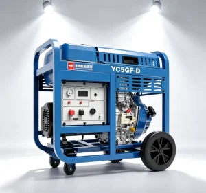 Yuchai 5kW Silent Diesel Generator Portable 5.5kW Max Electric Start 230V Single Phase Genset AVR 4 Wheels YC5GF-D 50/60Hz