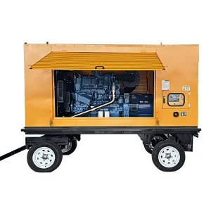 Yuchai Trailer Type Rain Shelter Diesel Generator Set Outdoor Construction Commonly Used 300KW KD 300GF 400 230V 50Hz