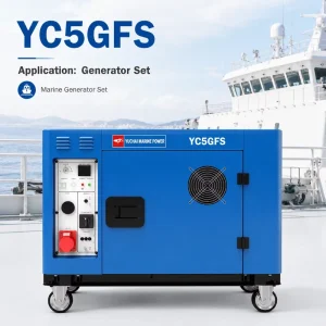 Yuchai YC5GFS-3 5kW Wheel Kit Equipped AVR Silent Enclosed Diesel Generator Set Low Noise Home Backup Power Generator