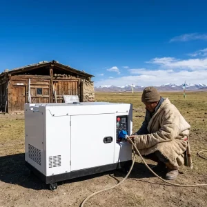 Yumei Air-Cooled Double-Cylinder Silent Diesel Generator Electric Start ATS 50/60Hz Portable Industrial Emergency Generator 100%