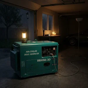Yumei Portable Air Cooled Diesel Generator Silent Type 50 60Hz Three Phase 12V DC Auto Start 400V ATS